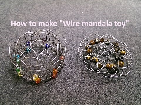 Wire mandala toy - How to make wire decorations 241