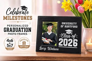 Personalized Graduation Frame Class of 2026 – Custom Graduation Photo Frame Gift for Graduate, Senior Picture Frame - Etsy