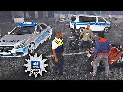 GTA 5 RP - Deutsche Polizei ★ Motorrad-Rowdys | Hamburg-Roleplay ★ FiveM