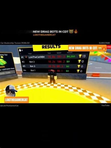 New Drag BOTS In CDT 😹🔥 #roblox #cardealershiptycoon #youtubeshorts #shortsfeed #cdt #funny #bots