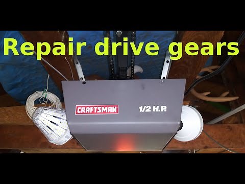 Craftsman 1/2 HP Garage Door Opener drive gear repair.