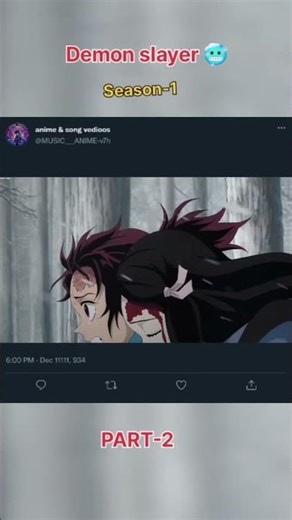 Demon slayer Series start season-1 part-2 🥶 (Edit By ME) #animeshorts #animeedit animefight