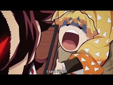 Tanjiro mad at Zenitsu scene - Funny Moments Kimetsu No Yaiba