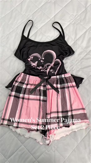 Women's Summer Pajama Set 2 Piece#pajamas #sleepwear #dealsforyoudays #spotlightfinds #summerwins