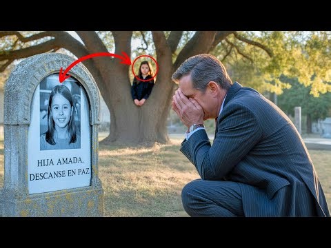 Millionaire Cries at His Daughter's Grave, Unaware She Was Watching Him