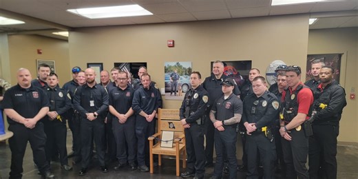 Hand-crafted memorial to fallen officer takes place of honor in Sikeston DPS headquarters