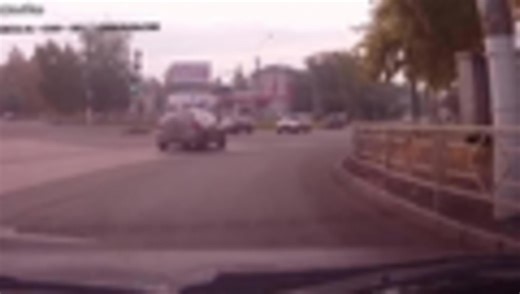 Car Spins Out Continues Rampage Backwards