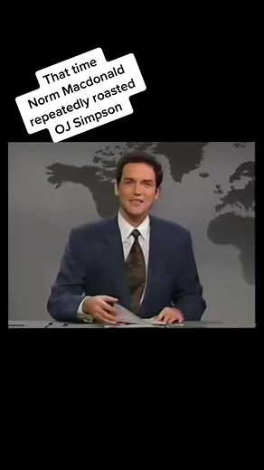 In December 1997 Norm Macdonald was removed as anchor of SNL’s Weekend Update. It’s long been rumoured it’s because NBC’s west coast boss was friends with OJ Simpson and was sick of Macdonald roasting him. #snl #90s #historyofthe90s