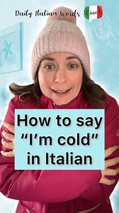 42K views · 304 reactions | Different ways to say "I'm cold" in Italian! 略 #italianlanguageschool #studyitalian #italiano #imparareitaliano #italian #loveitalian #learningitalian #italianlanguagelover #italianlanguageonline #linguaitaliana #dailyitalianwords #italianoperstranieri #italianoonline #italianteacher #italianlanguagecourses #italianlanguage #learnitalianlanguage #learnitalianonline #learnitalian | Daily Italian Words | Facebook