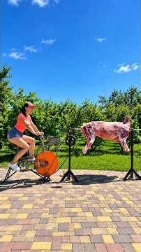 A Giant Sheep Roast with a Fitness Twist #cooking #lamb #outdoorcooking