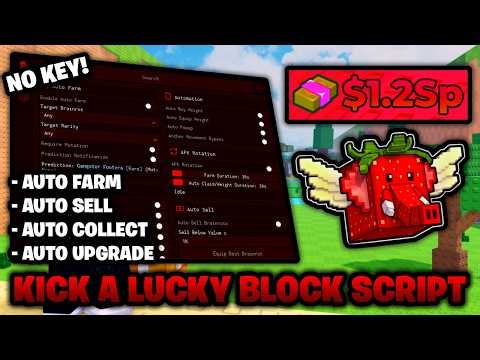 Kick A Lucky Block Script NO KEY – Auto Farm, Auto Sell, & More! (Mobile & PC)