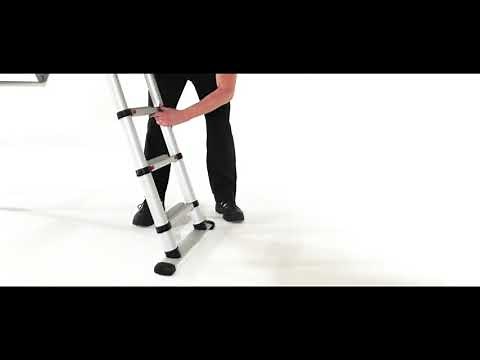 Telesteps Solid Line Adjustable Height Work Platform Ladder