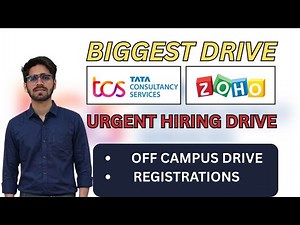 TCS , ZOHO Mass Hiring Announced | ZOHO URGENT HIRING | INTERNSHIP 2022 - 2026 | Mufid Academy