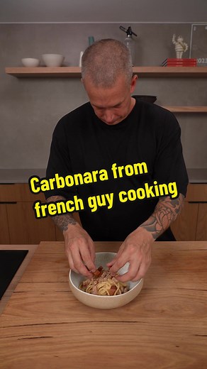 French Guy Cooking Carbonara Recipe