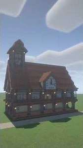 Medival Town Hall in Minecraft