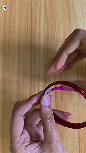 💜✨ Beautiful Purple Pink Bracelet | Handmade Silk Thread Bangle Design