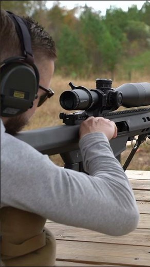 Shooting A Barrett 50 Cal Suppressed #shorts