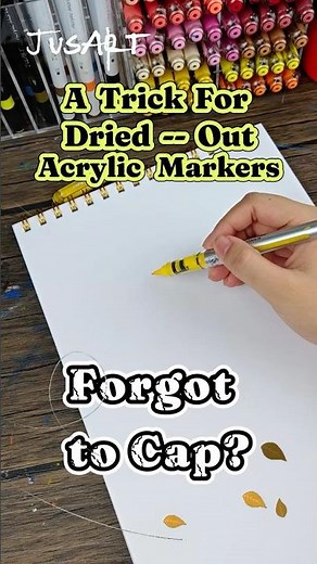 How to Revive A Dried Acrylic Marker? 🖊️ Thought this might be helpful to some of you.