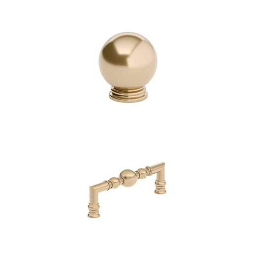 Richelieu Hardware Firenze Champagne Bronze Cabinet Knob 1-3/16 in. and Bar Pull 5-1/16 in. Combo - The Home Depot