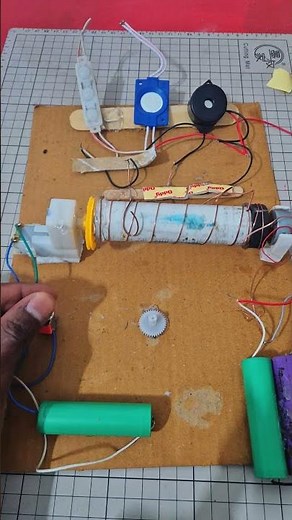 I built a multi-component DIY electronics setup using a copper coil, DC motor #experiment #diy