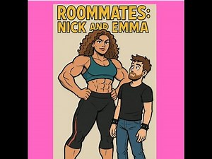 Female Muscle Comic: Roommates: Nick and Emma! PART 2