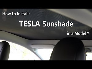 How to Install the Tesla Sunshade in a Model Y