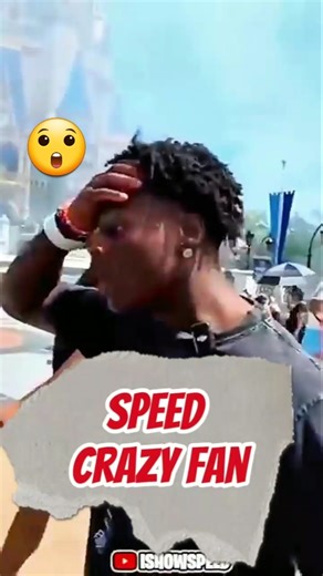 Speed was enjoying Disneyland when a crazy fan shocked him 😳#Speed#IShowSpeed#Disneyland#Shorts#Vira
