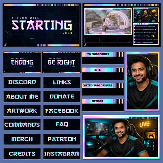 Buy Neon Pulse Pro Overlay Pack Online in India - Etsy