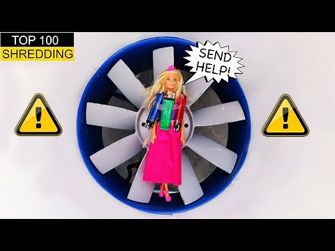 Explosive Barbie Doll vs Shredder Fan Experiment!