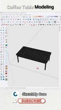 SketchUp Modeling - Outdoor Coffee Table | Part 1