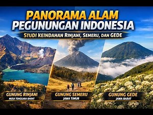 Panorama Alam Pegunungan Indonesia: Studi Keindahan Rinjani, Semeru, dan Gede