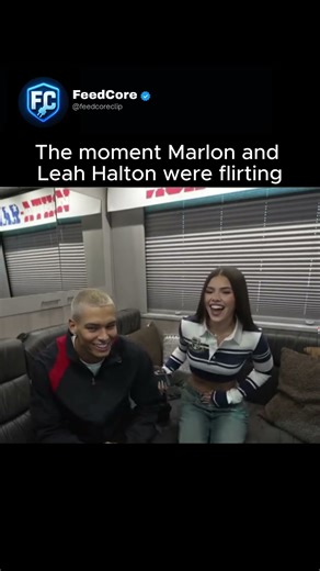 The moment Marlon and Leah Halton were flirting #marlon #leahhalton #viral #fyp