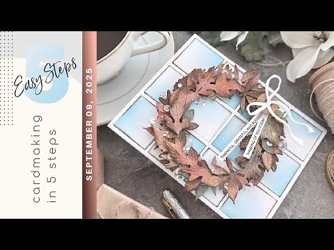 SIMPLE and STUNNING RESULTS with DISTRESS OXIDE SPRAYS | Cardmaking in 5 EASY STEPS