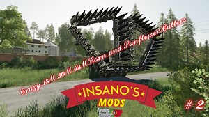 CRAZY 18M 30M 42M CORN AND SUNFLOWER CUTTERS V2.0 - FS19 mod - FS19.net