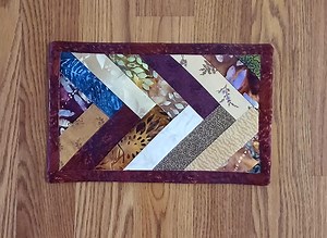 Scrappy Braid - Mug Rug Scrap Quilt PDF Pattern, Pieced Jellyroll Strips - Etsy Canada