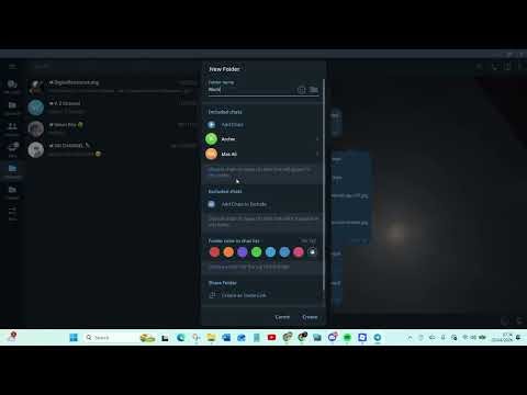 How to Edit Folder on Telegram Desktop