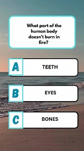 What part of the human body doesn't burn in fire? #brainteaser #puzzle #quiz #fun #QuizTime #fblifestyle | tBrain Teaser Zone