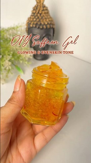 Homemade saffron gel for ANTIAGING, BRIGHTENING & LIGHTENING SKIN✨🌱