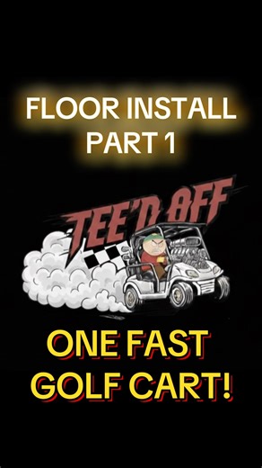 World’s Fastest Golf Cart Build - FLOOR PART 1 #automobile #v8 #golfequipment #worldrecord