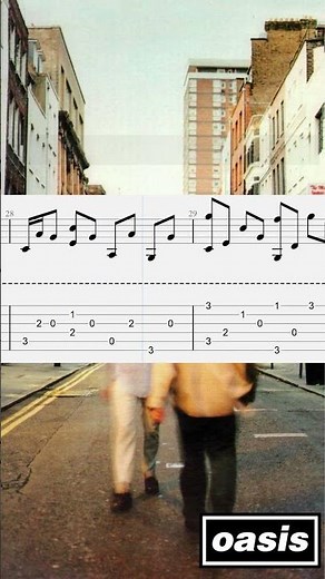 Don't Look Back in Anger by Oasis - Fingerstyle Guitar Tab Playthrough