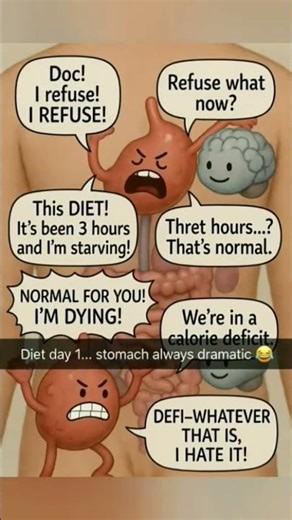 When Your Stomach HATES Dieting 😂🍏 | Anime Body Parts Comedy”** #dietmotivation #celltalk