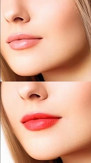 Make Natural Glossy Lips in Photoshop | Realistic Lipstick Effect Tutorial 💄💋#PhotoshopTutorial