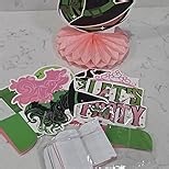 9PCS Witch Theme Party Decorations – Pink and Green Birthday Party Decorations, Witch Table Centerpieces Party Favors and Supplies