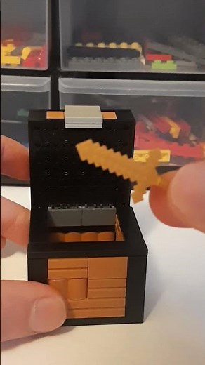 I open a Lego Minecraft chest #lego #asmr #legominecraft