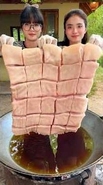 Cooking yummy deep fry pork belly recipe