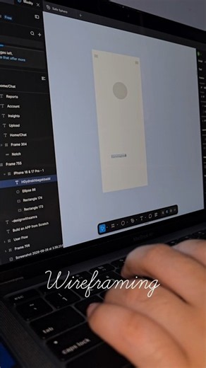 It took me 4 hours to make structured Wireframes. 😱 #productdesign #wireframe