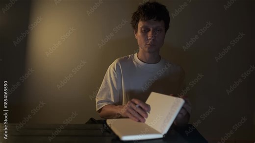 Ending the day with journaling and calmly closing the notebook