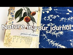 Using nature to inspire my journal pages 🌿🌼 Junk journal with me
