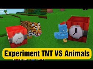 Experiment TNT Vs Animals - Block Craft 3d: Building Simulator Games for Free