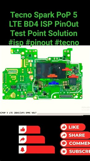 Tecno Spark PoP 5 LTE BD4 ISP PinOut Test Point Solution ✅✅ #isp #pinout #tecno #spark #gsm